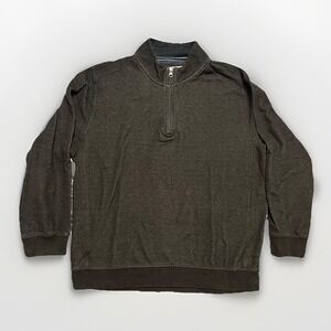 English Laundry Quarter Zip Pullover Stretch Lightweight, Men's Size XL